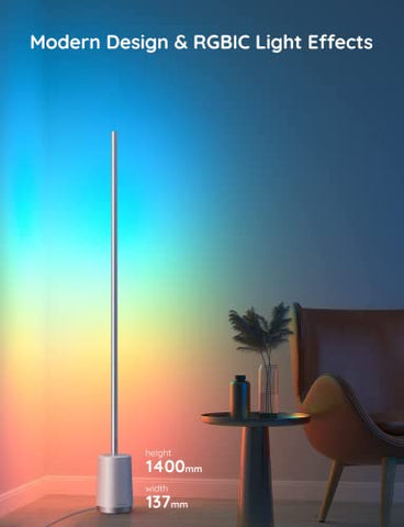 Govee Floor Lamp, RGBIC Lyra Color Changing Corner Lamp