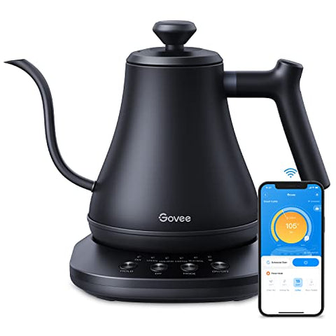 Govee Smart Electric Kettle, Gooseneck Pour Over Kettle and Tea Kettle